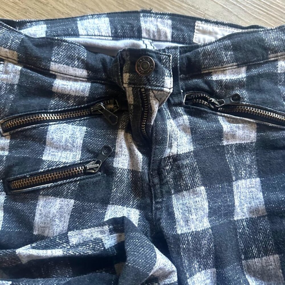 rag & bone/JEAN  White Buffalo Check Zip-Pocket Twill Jeans - Picture 2 of 3
